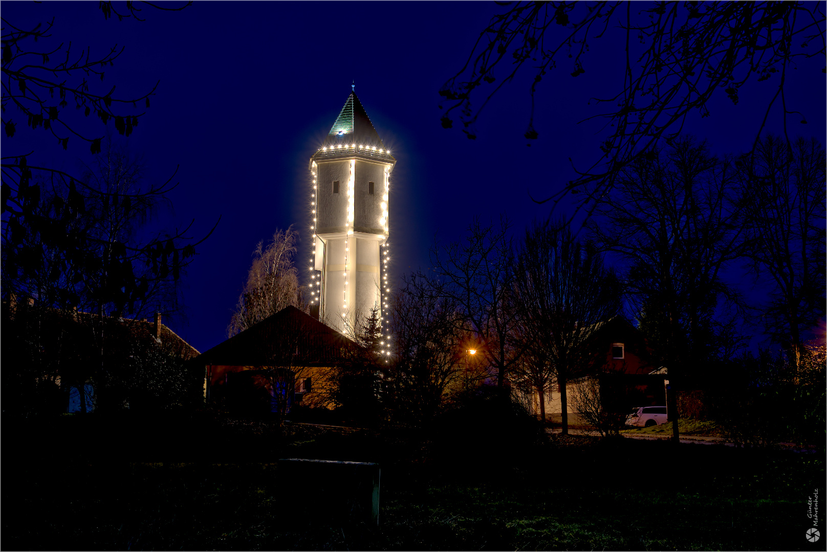 Athensleben, Wasserturm zur Adventszeit (4)