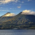 Atitlán-See - die Vulkane am frühen Morgen