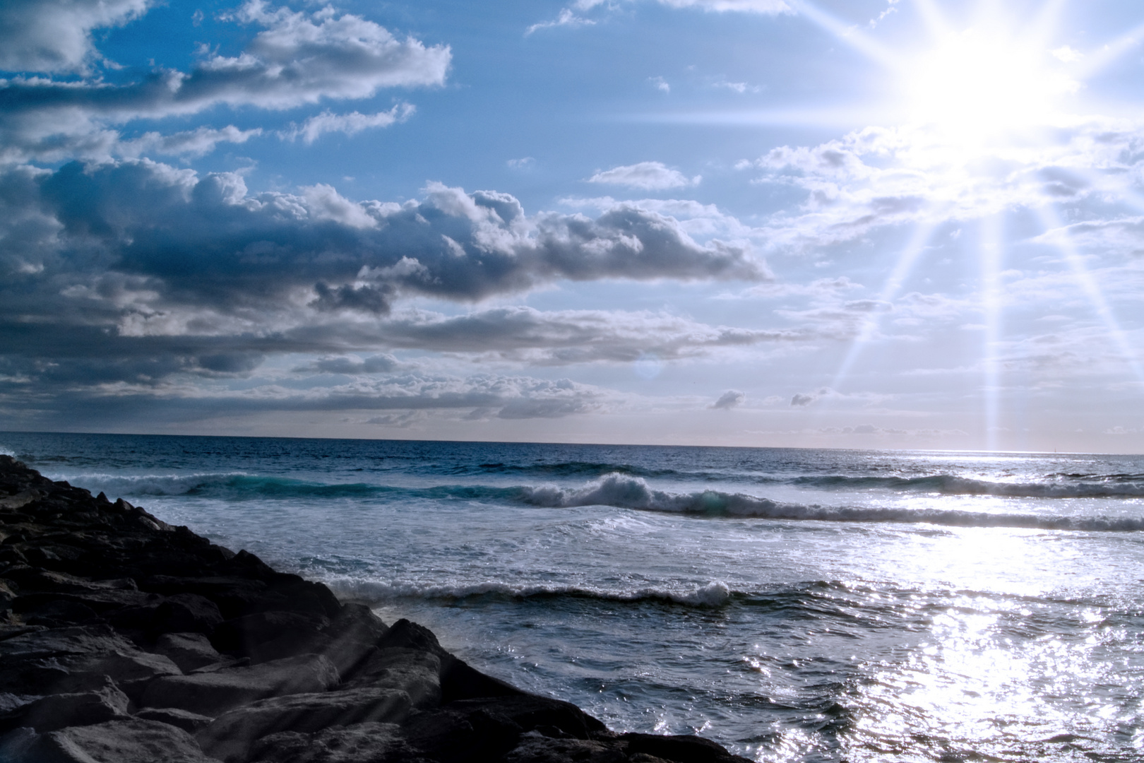 atlantic ocean at sunset