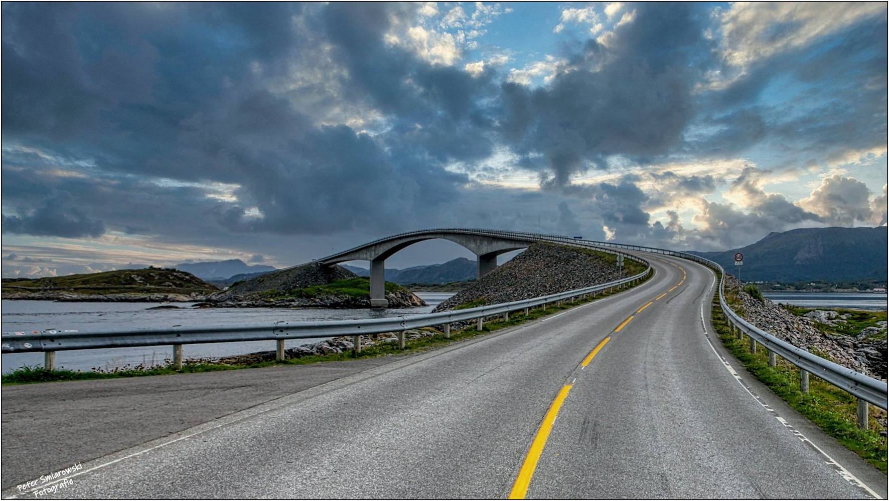 Atlantikstrasse in Norwegen