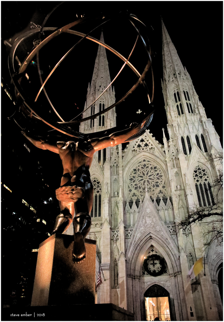 Atlas and St Patrick's 