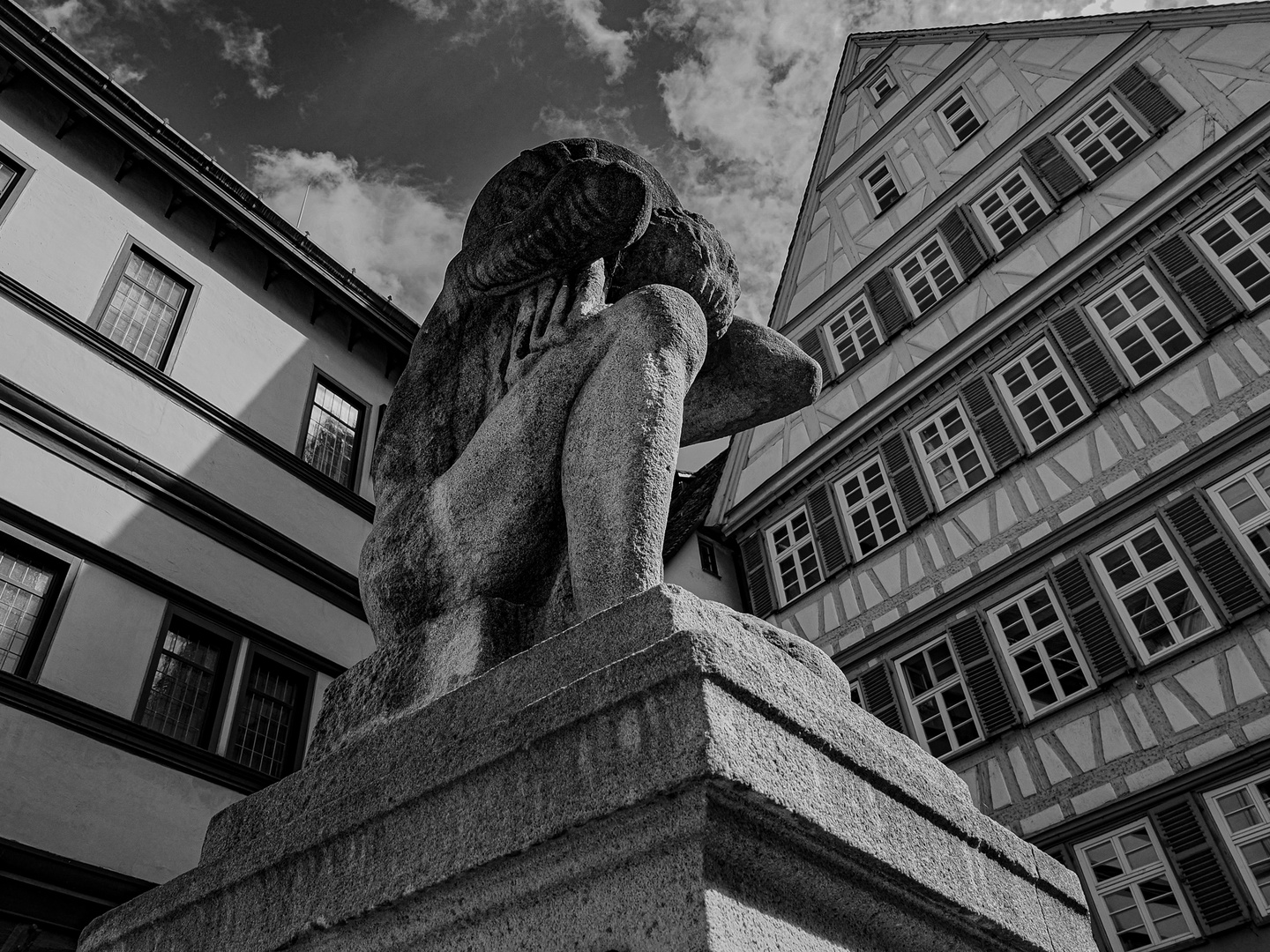 Atlas Figur aus der griech. Mythologie Foto & Bild architektur, tübingen, statue Bilder auf