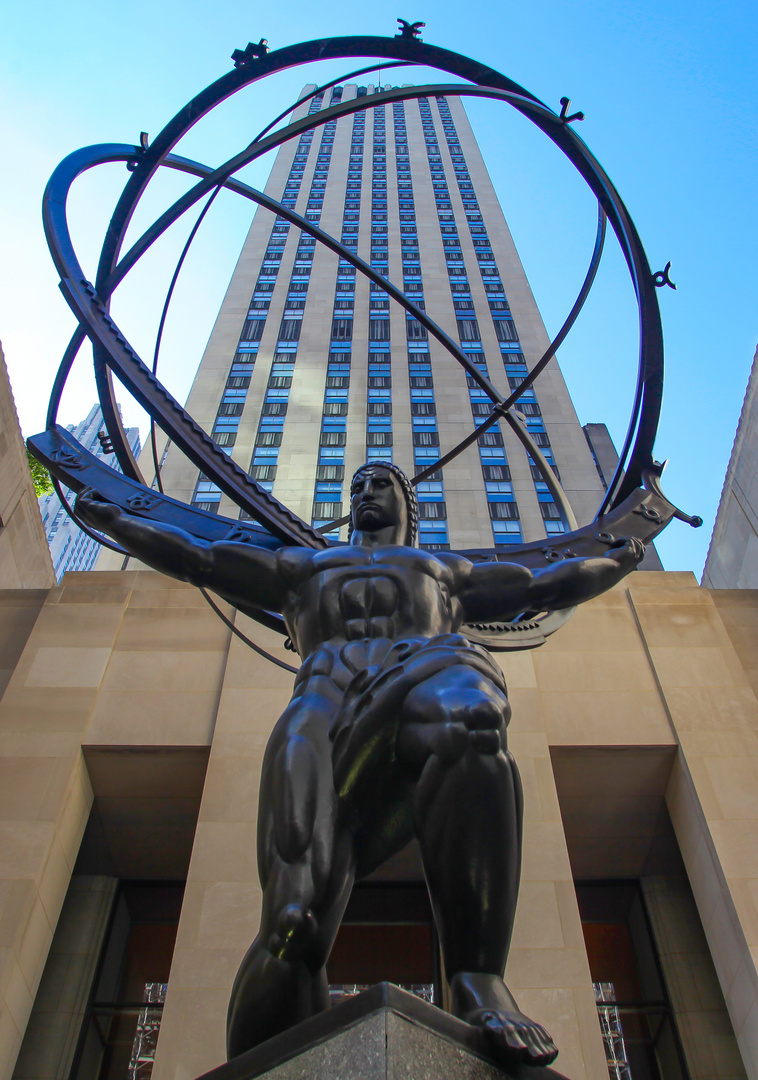 Atlas-Statue am Rockefeller Center