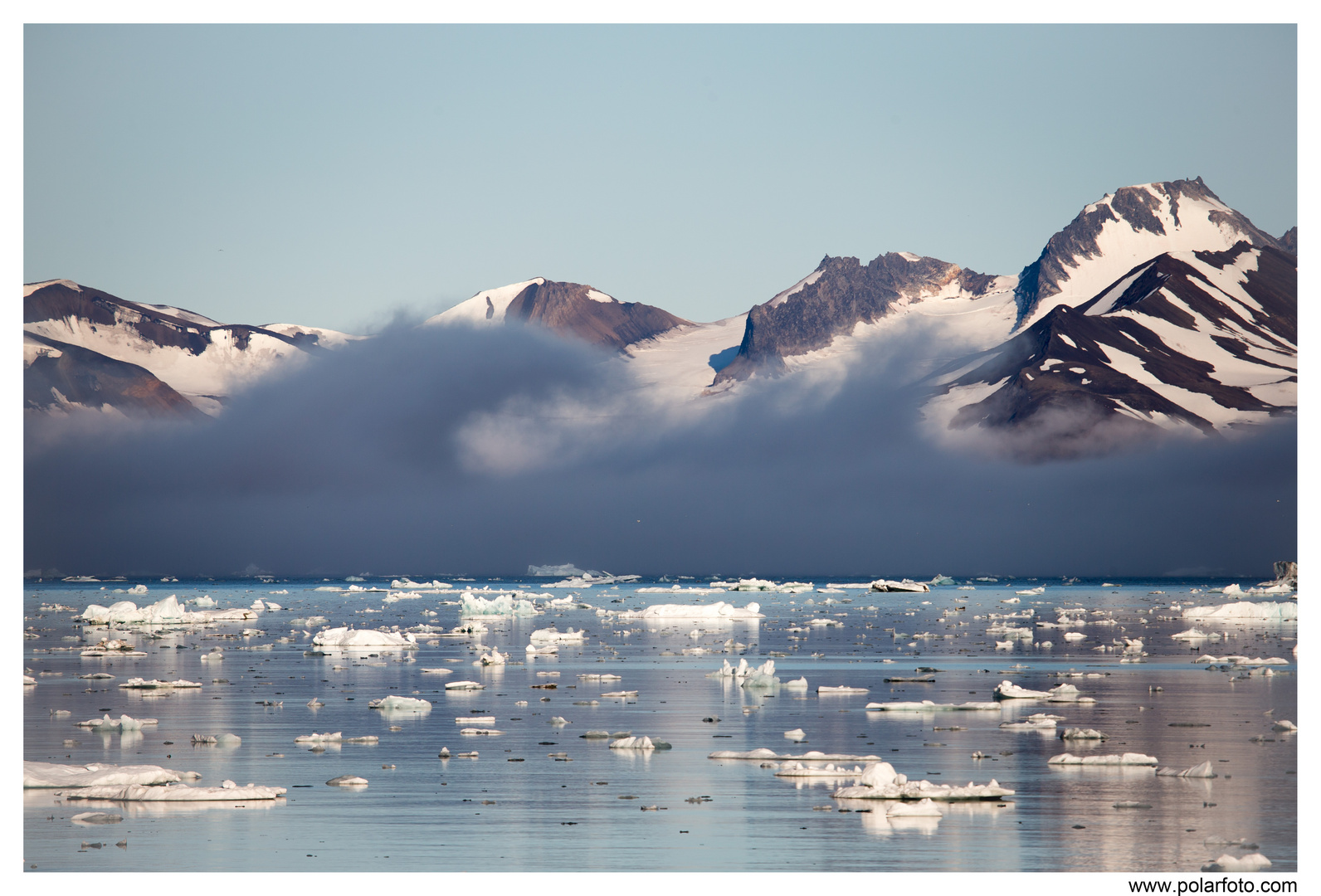 atmosphärische Wellen auf Spitzbergen