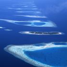 Atoll aus der Vogelperspektive