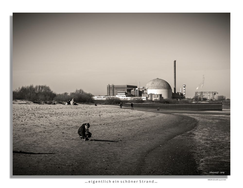 Atomkraftwerk am Elbstrand