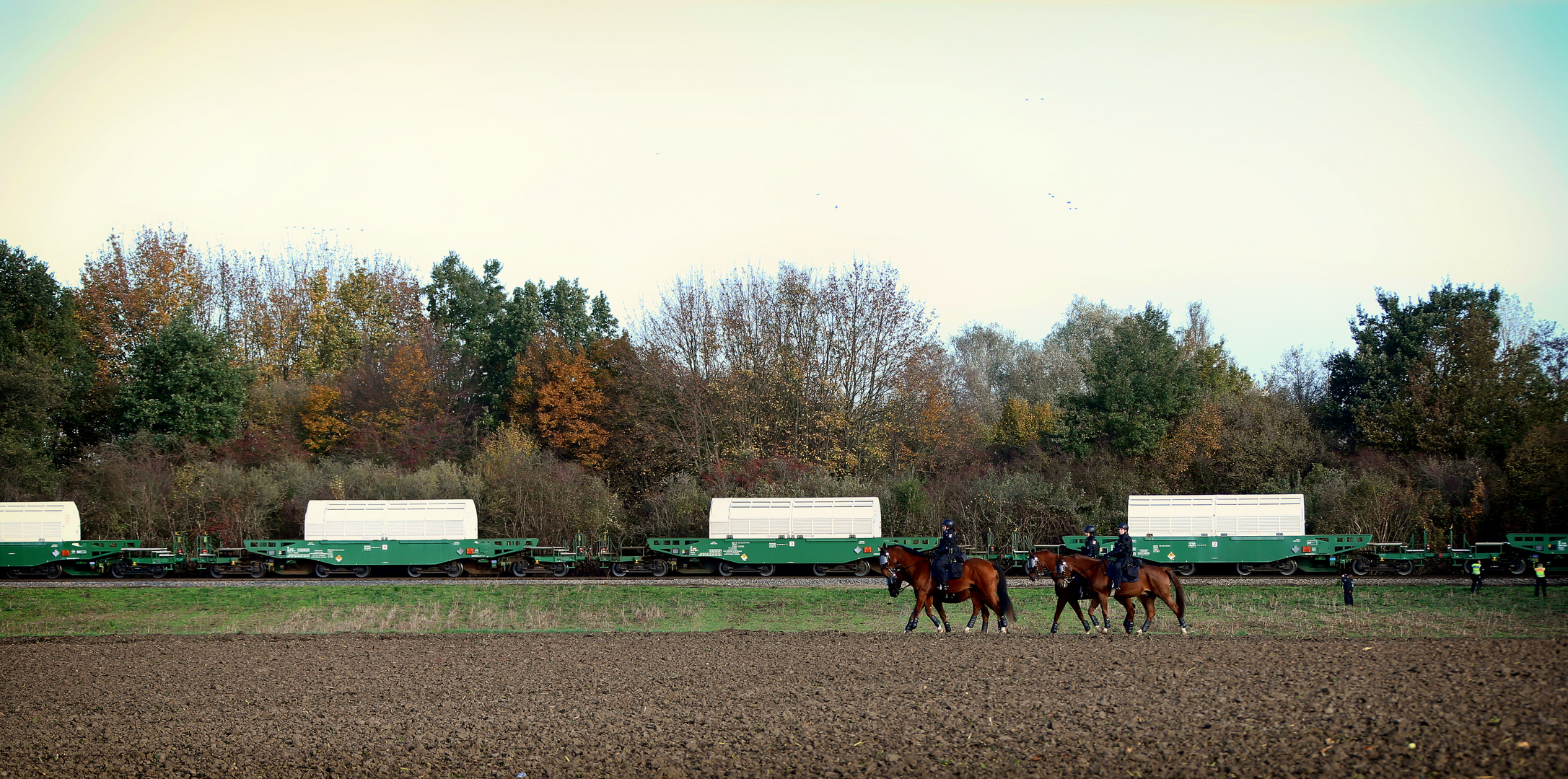 Atommülltransport nach Biblis (Hessen) 