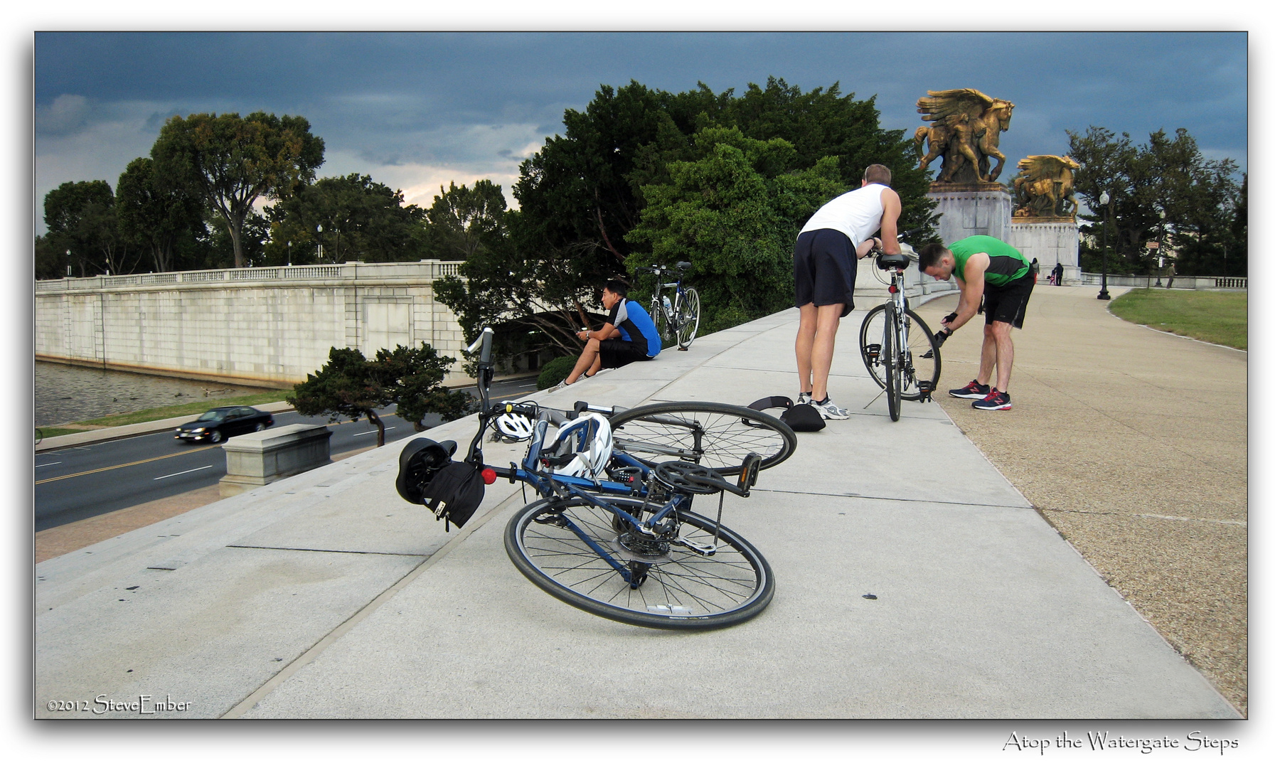 Atop the Watergate Steps