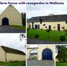 (Atrium-)Bauernhaus mit Roseninnenhof, Wallonien/ Belgien