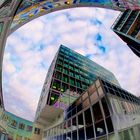 Atrium Siegen zwischen Sparkasse und Sieg Carré - Fisheye Gehversuche