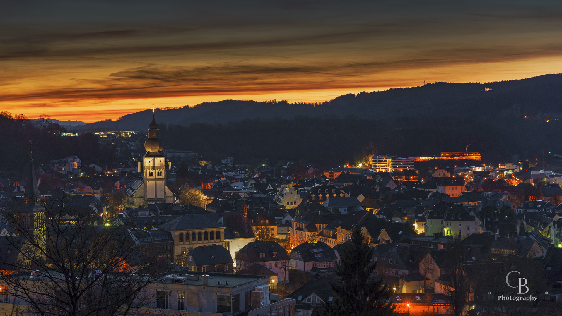 Attendorn bei Sonnenaufgang