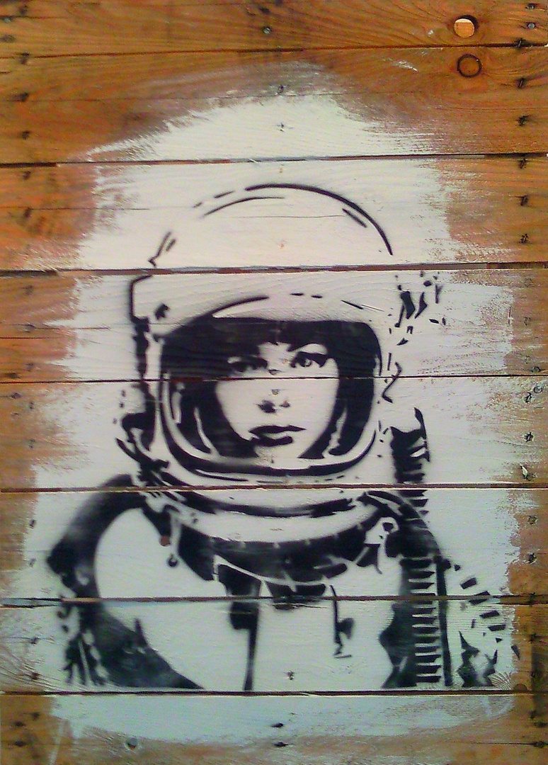 #Attention, so in a Space Suit on Wood