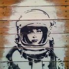#Attention, so in a Space Suit on Wood