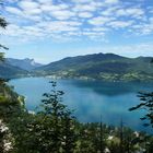 Atterseer Schoberstein  Tiefblick zum Attersee 1