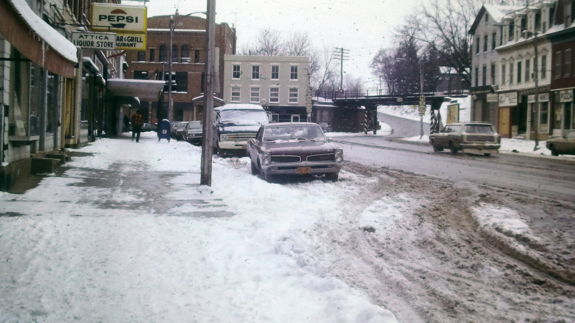 Attica, NY Winter 1973/74 - Scan vom Dia 