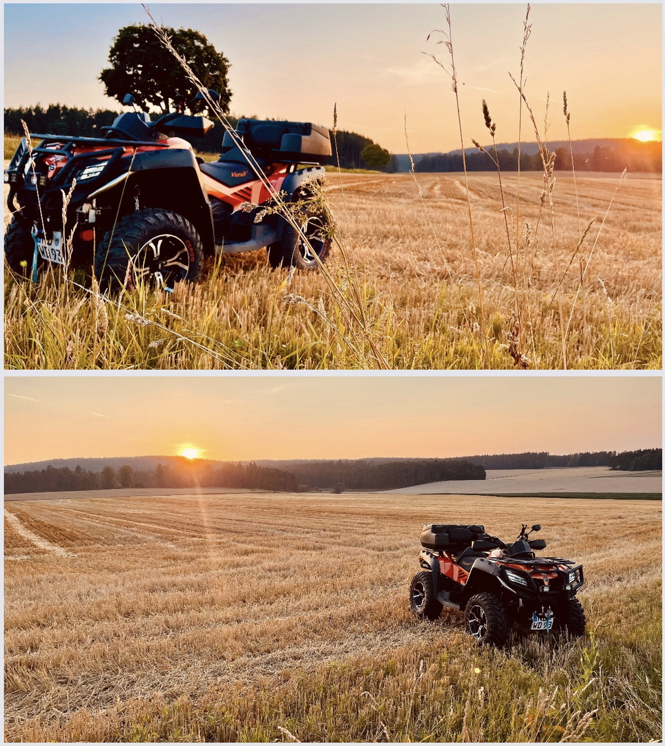 ATV im Sonnenuntergang 