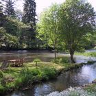 au bord de la Sioule à Pont de Menat