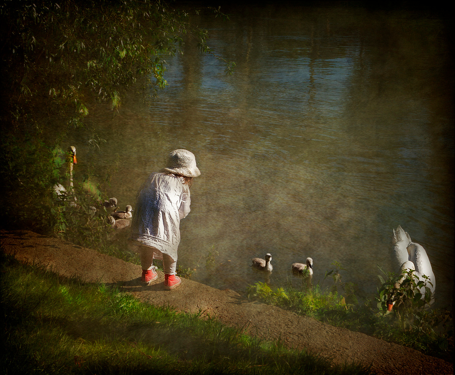 Au bord de l'eau .