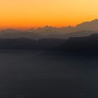 Au-delà du Revard, le Mont Blanc