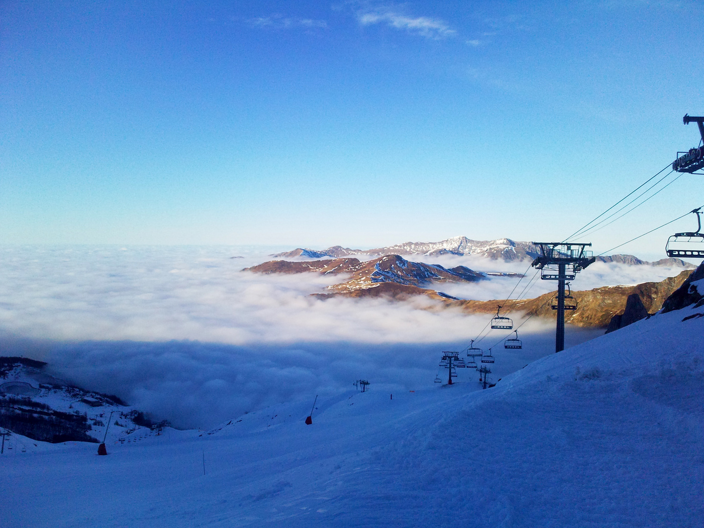 Au dessus des nuages...