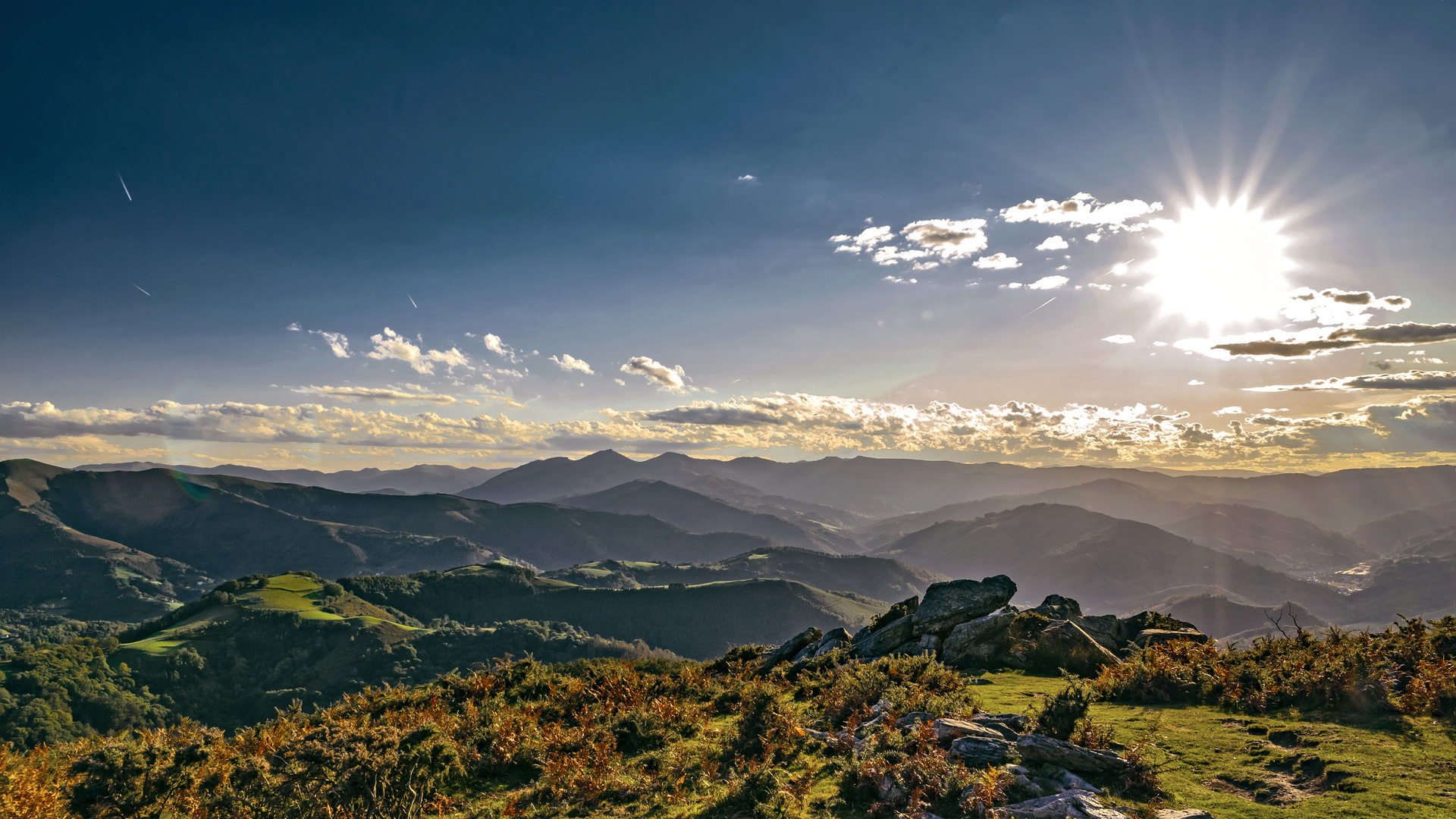 Au dessus du col de Lizarieta