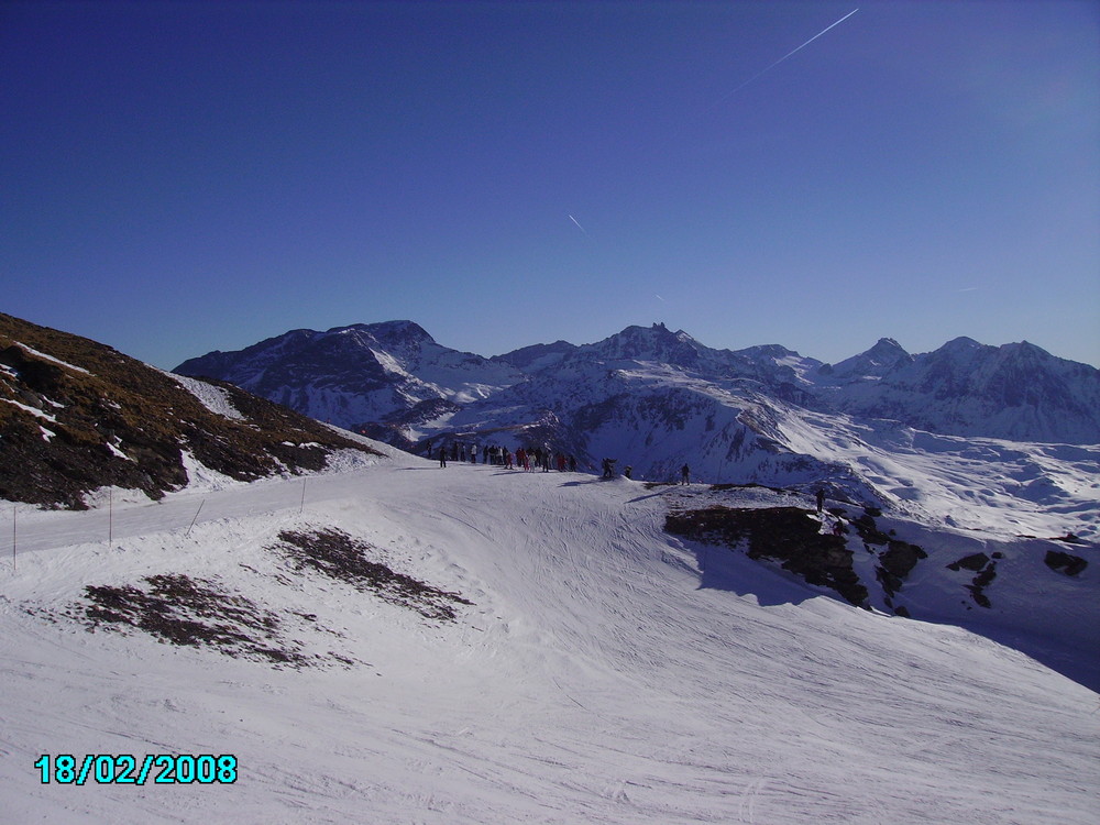 Au dessus du lac du mont Cenis