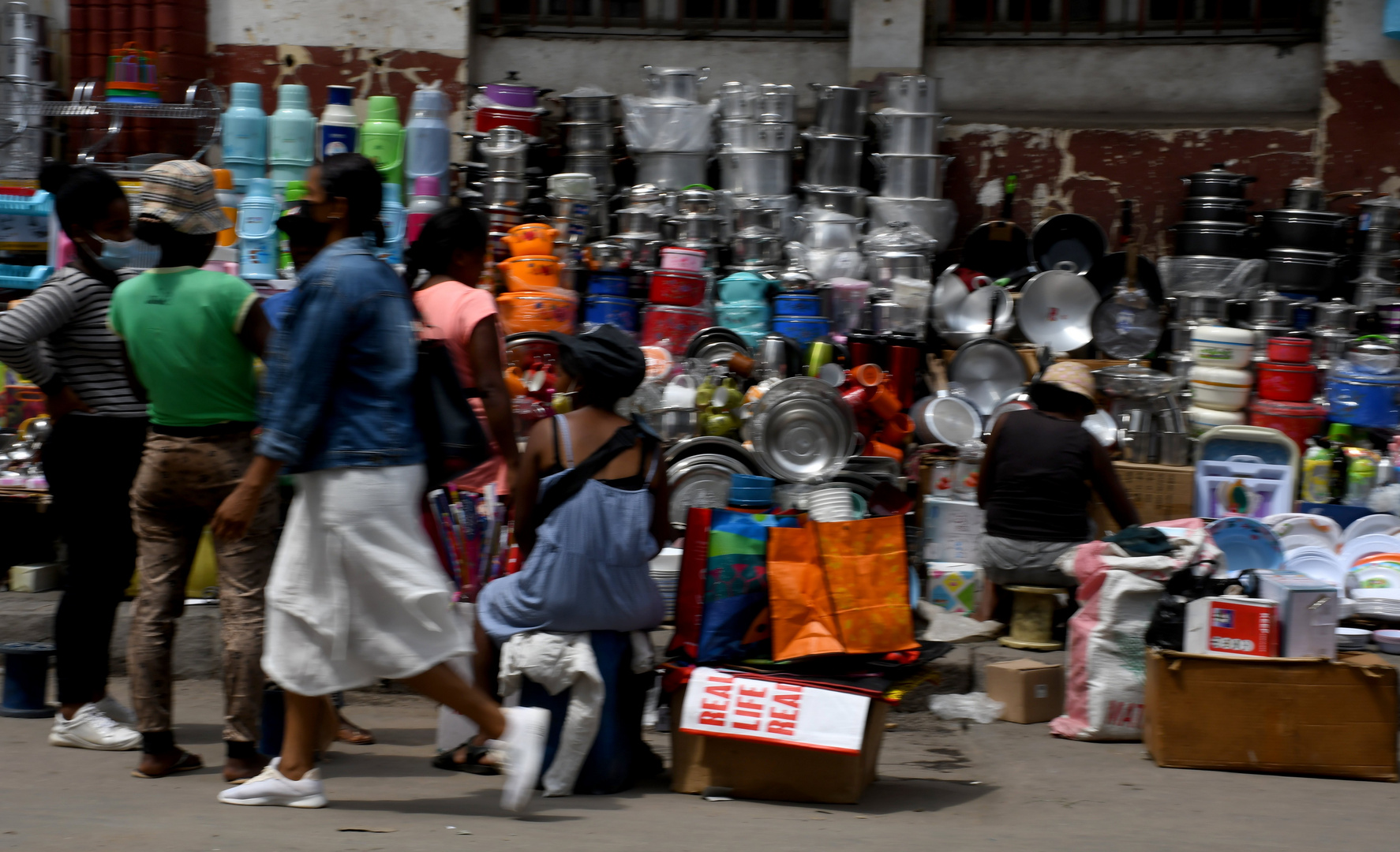 Au marché à Tananarive (Madagascar)