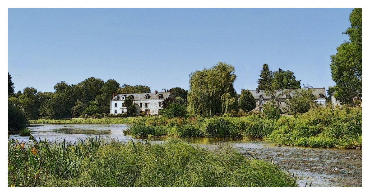 au milieu coule une rivière