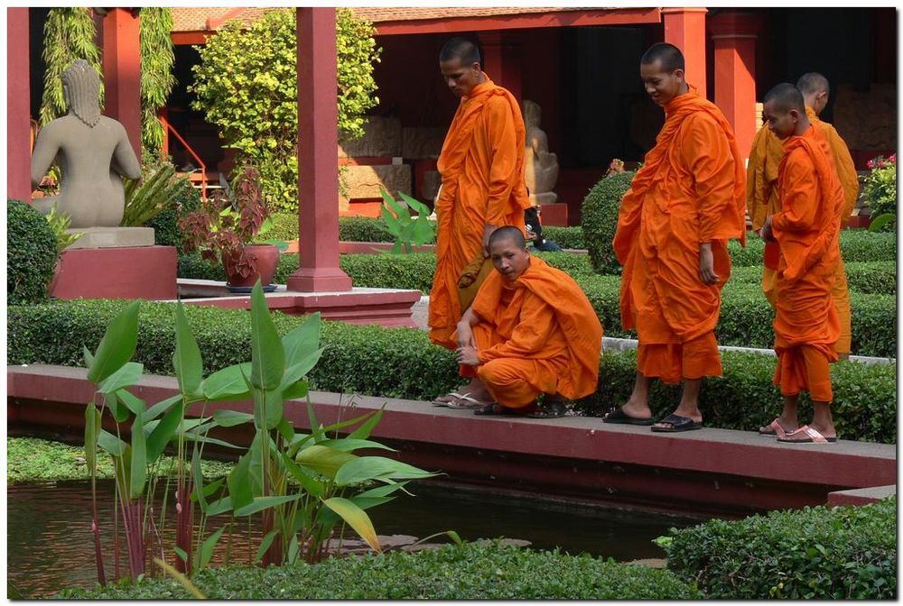 Au musée national de Phnom Penh