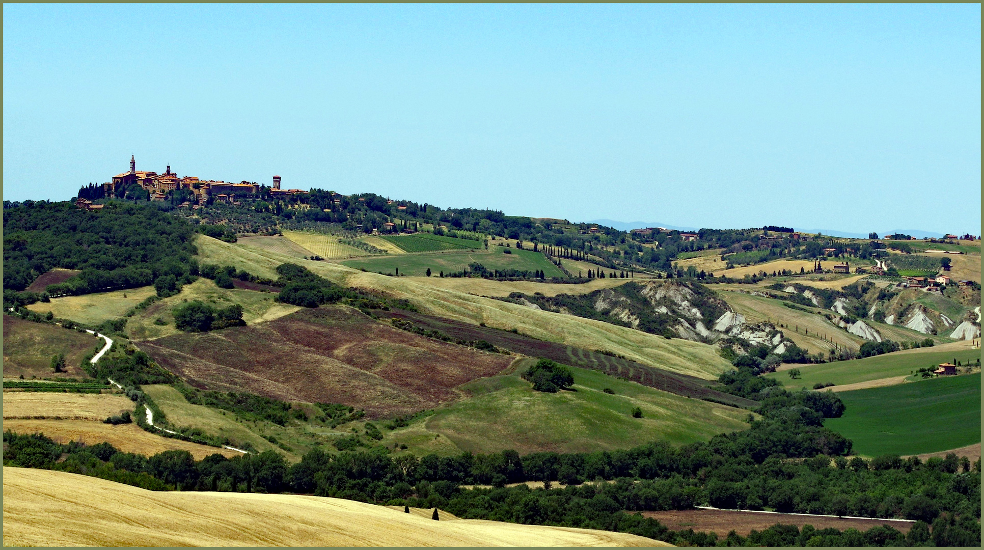 au pied de Pienza , la cité "ideale "....de la Renaissance