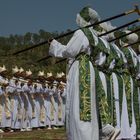 Au pied des stèles d'Axum, rites Orthodoxes à l'occasion de la fête de Masqal.