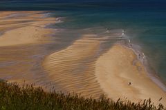 " Au pied du cap de Carteret , la plage...."