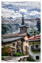 Au pied du glacier du Tour