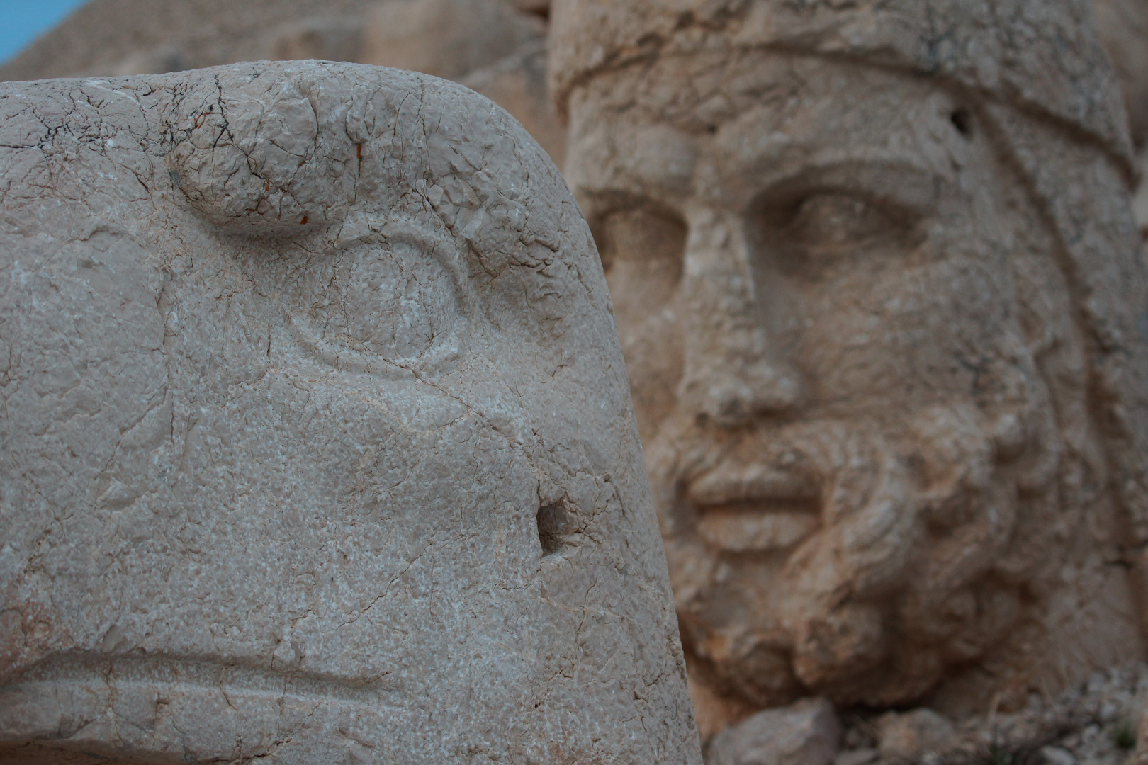 Au sommet du Nemrut Dag, Turquie