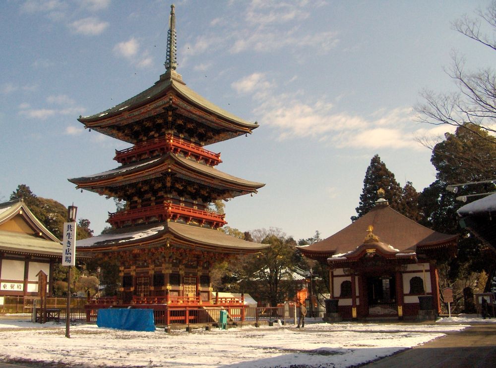 Au temple de Narita au Japon