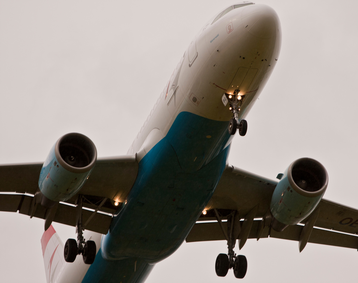 AUA Airbus A320-214 OE-LBQ close up...