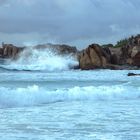 Aube agitée sur Grande Anse (Ile de la Digue)