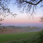 Aube brumeuse sur la vallée de la Baïse