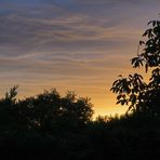 Aube d’Octobre vue de mon jardin