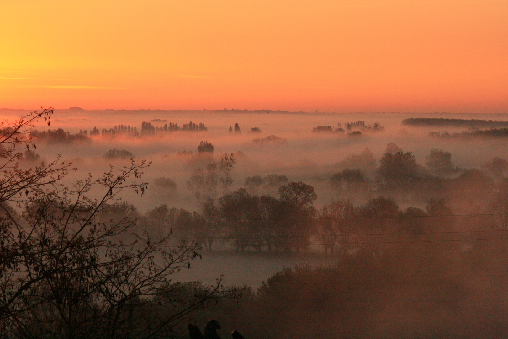 Aube sur la Vallée de la Loire