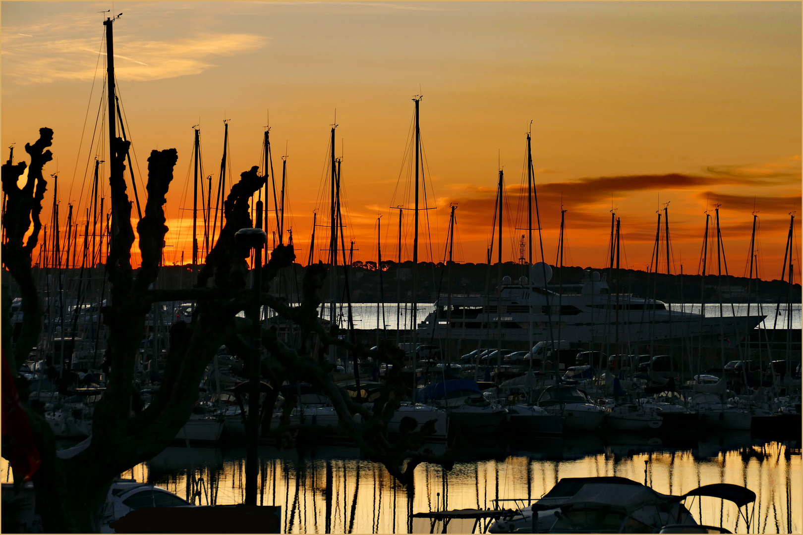 aube sur le vieux port....