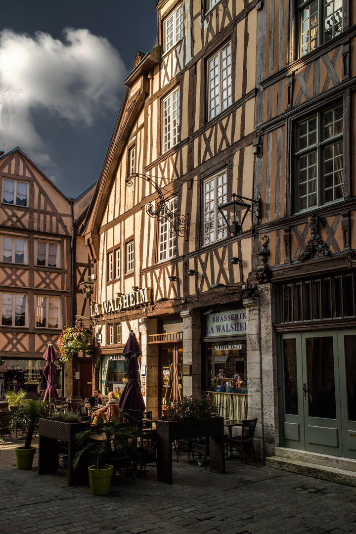 Auberge dans le vieux Rouen.