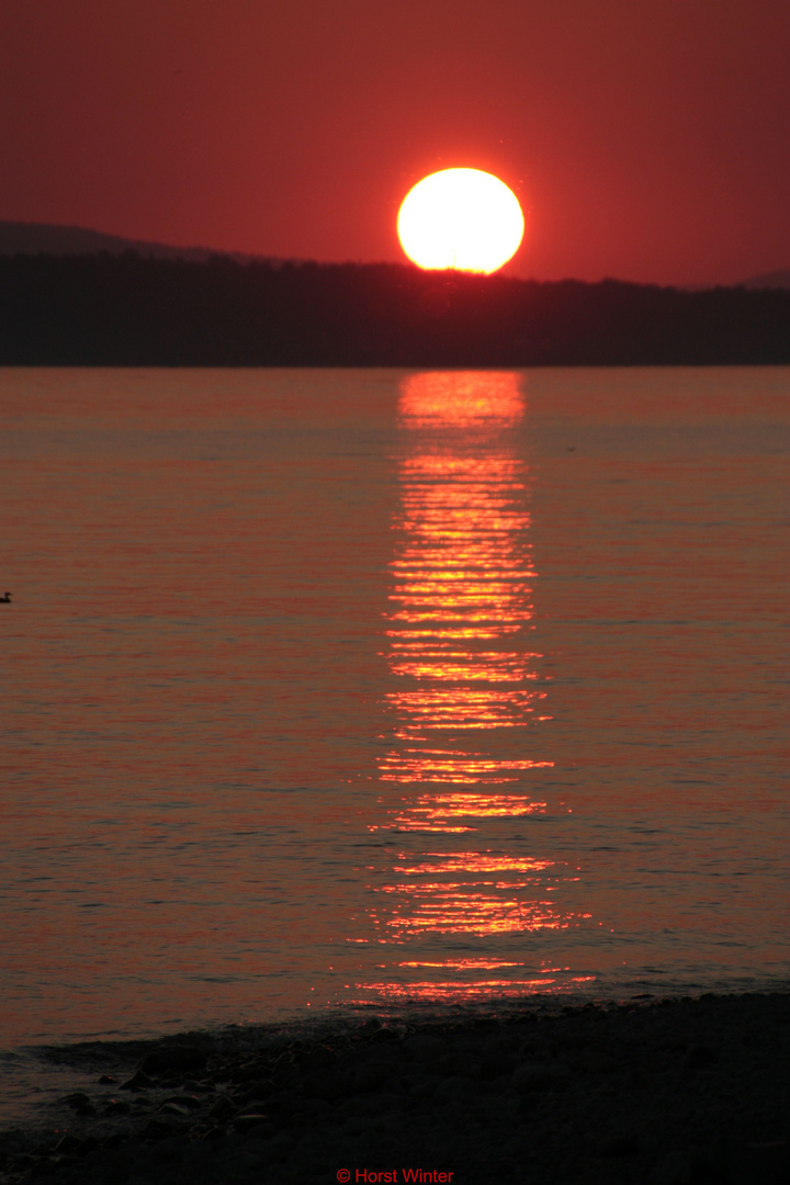 Auch  1  Hochkant  SONNENUNTERGANG   ist  schön