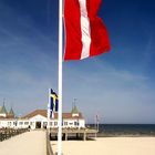 auch an der historischen Seebrücke im Ostseebad Ahlbeck auf Usedom ...