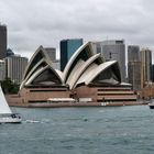 .... auch bei diesigem Wetter ein Erlebnis, Hafenrundfahrt in Sydney