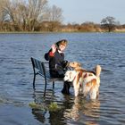 Auch beim Hochwasser das beste daraus machen