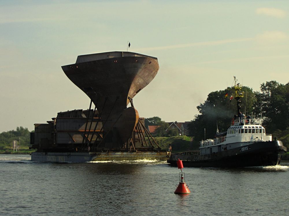 Auch das gibt es auf dem Nordostseekanal