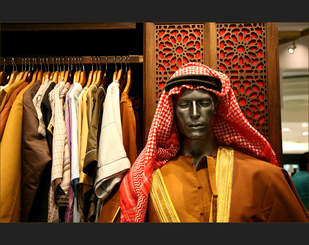 auch der modebewusste Mann kommt in Dubai auf seine Kosten