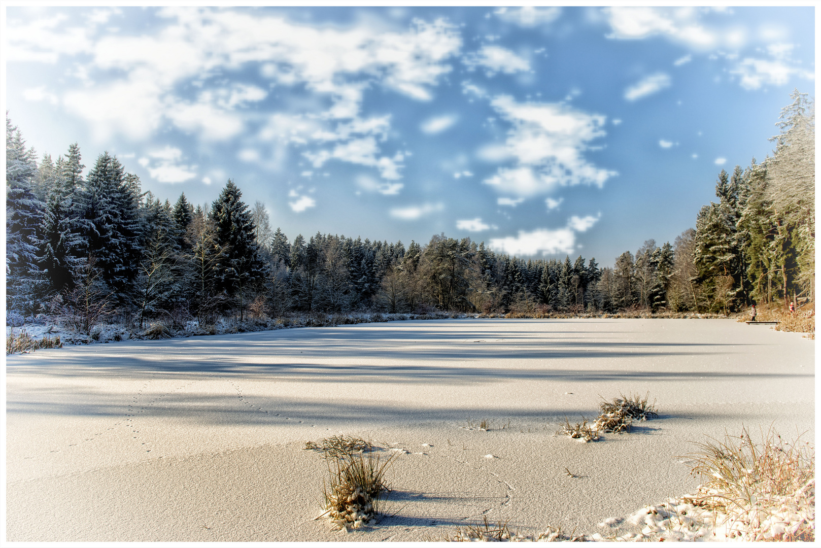 Auch der Winter ist schön am  Triebischsee