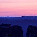 Auch die Gänse (Gansfelsen) sahen schon rot vom warten auf die Sonne